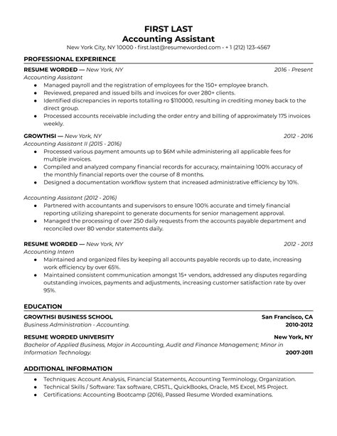 Senior Accounting Assistant Resume Samples 